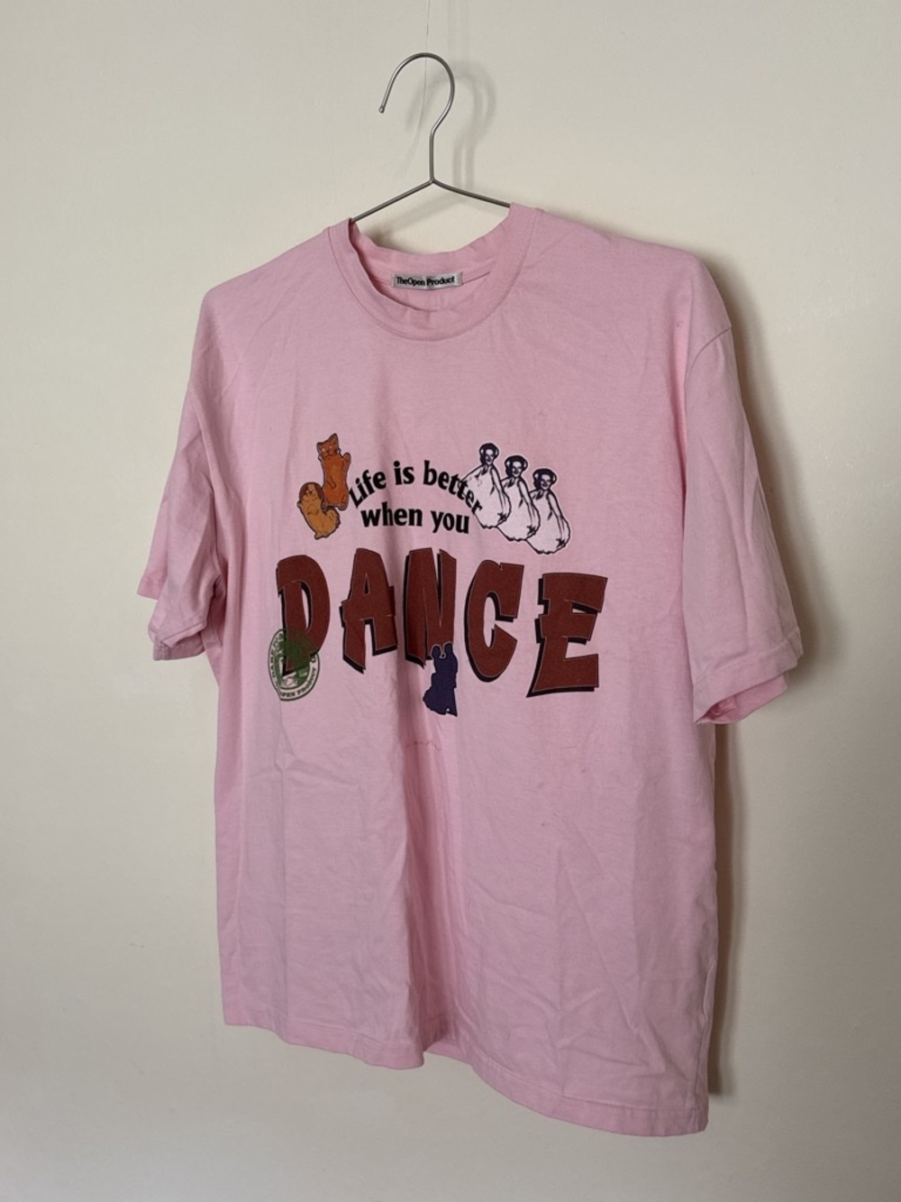 Open Product Pink Tee